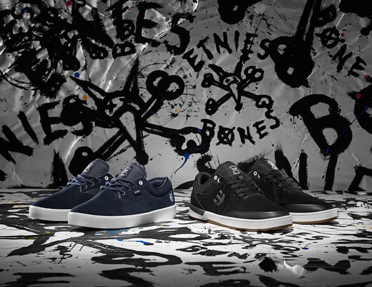 Etnies x Bones Jameson SL Skate Shoes - Navy & Etnies x Bones Marana XT Skate Shoes - Black.jpg