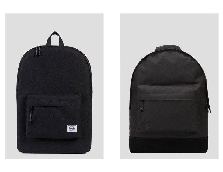 Herschel Supply Co. Classic Backpack - Black & Mi-Pac Classic Backpack - All Black