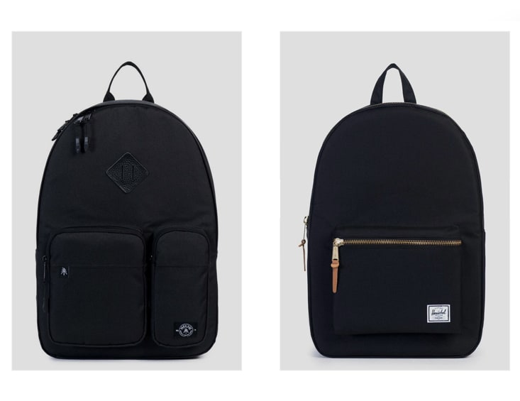 Parkland Academy Backpack - Black & Herschel Supply Co. Settlement Backpack - Black