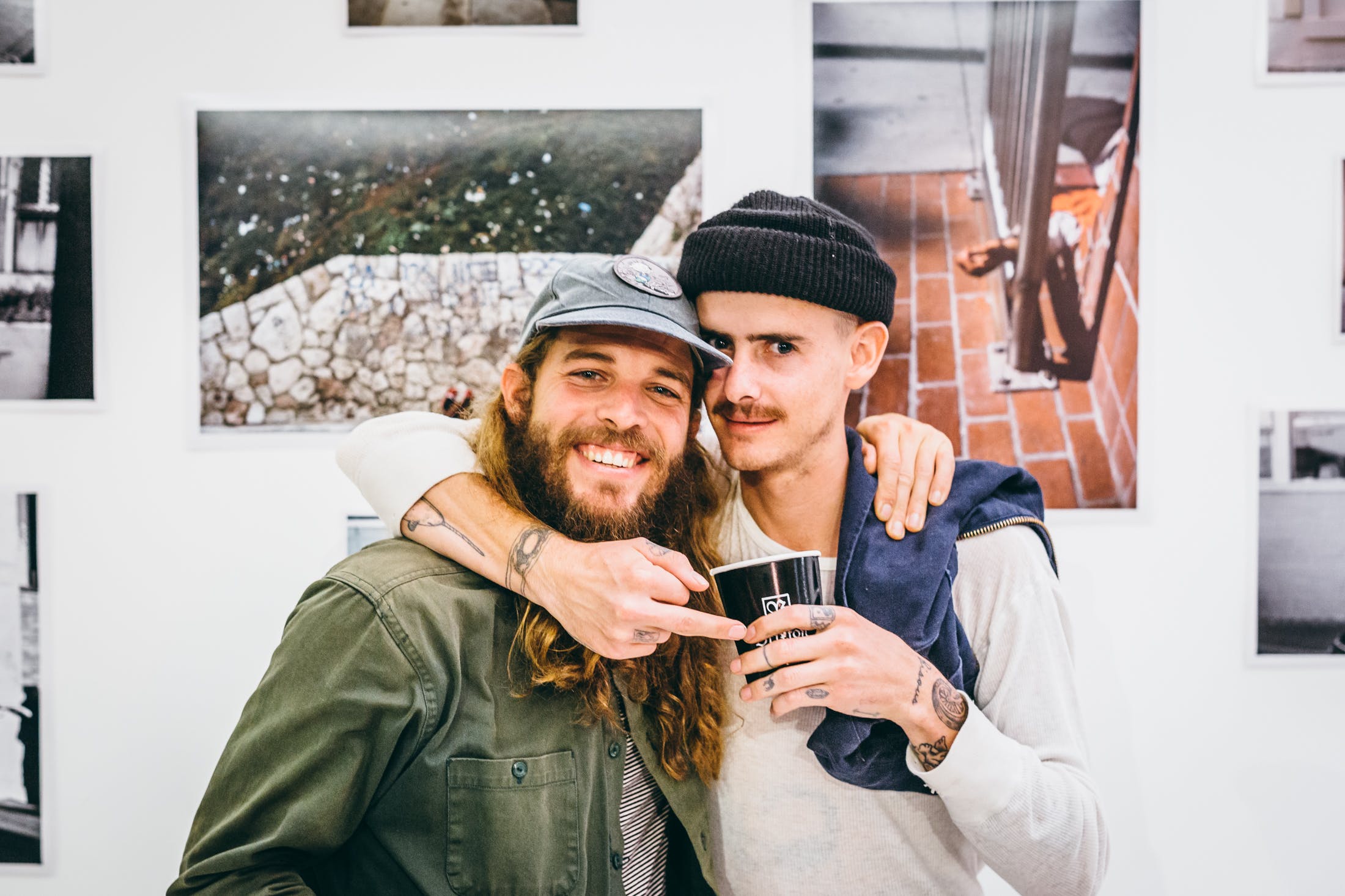 Dolan Sterns and Brian Delatore at their joint art show for Brixton Union