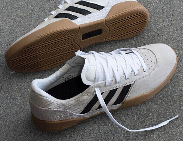 Adidas Skateboarding City Cup Skate Shoe - White/Gum