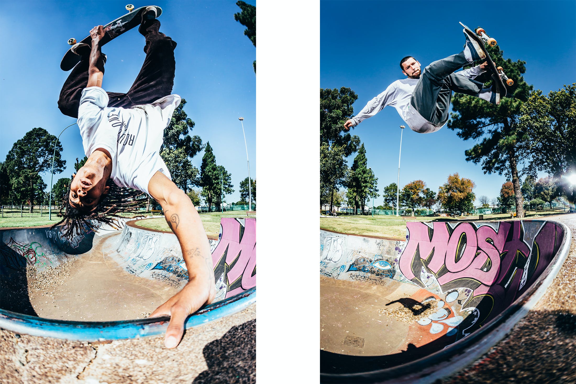 Jordan Thackeray and Sam Beckett skateing the germistan snake run in johannesburg