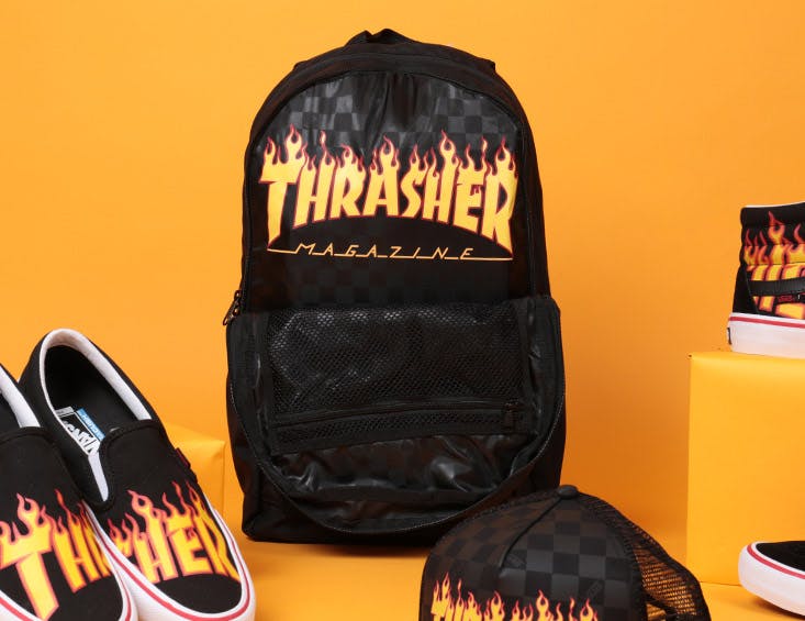 collab vans thrasher